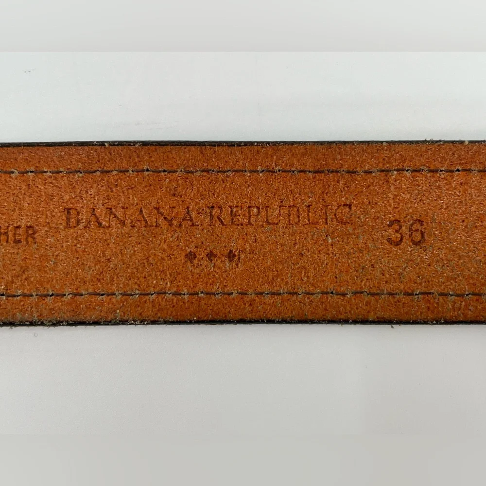 Vintage Banana Republic Brown Leather Belt 38/40‎